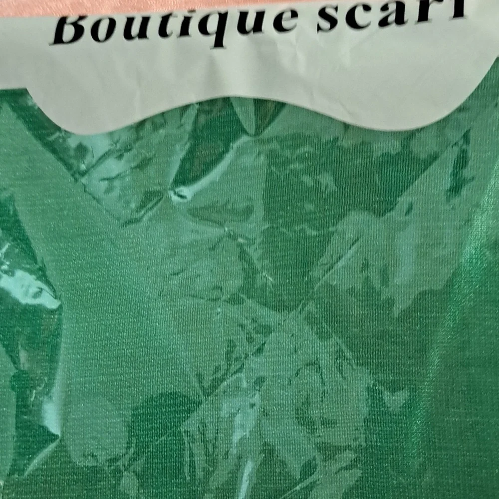 Scarf Women's Lightweight Chiffon Silklike Texture Green, Large